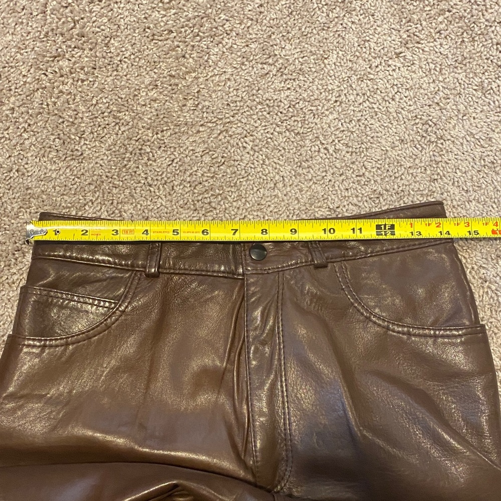 Vintage Leather Lanna pants size 10 Brown - Picture 4 of 16